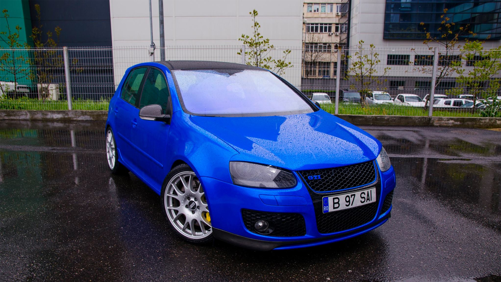 vw golf gti candy blue dcm design