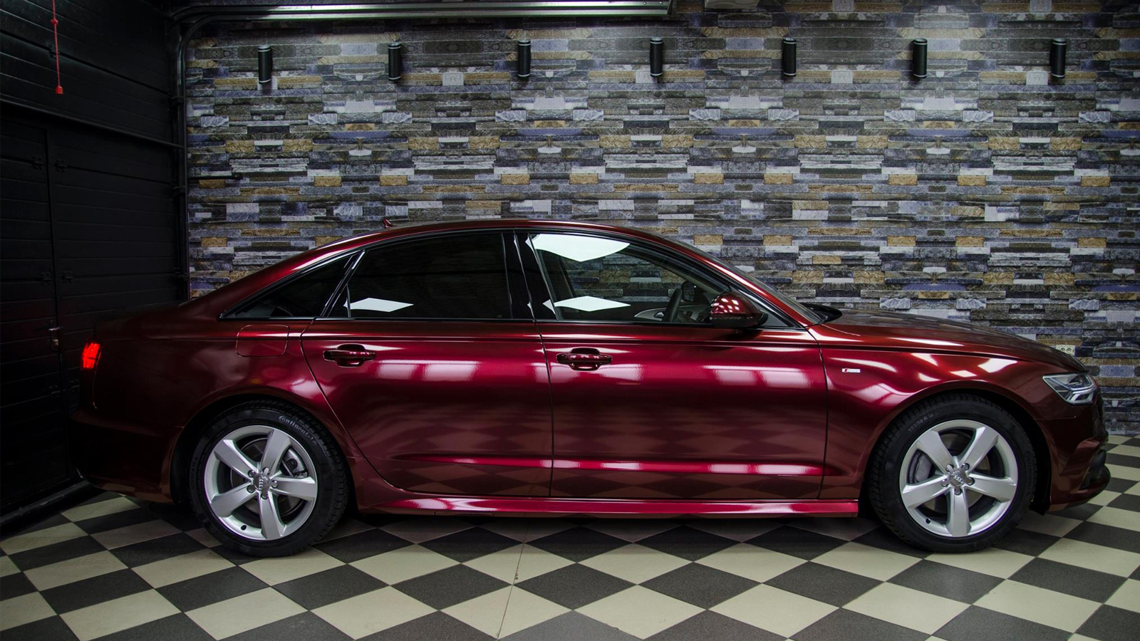 Audi A6 Burgundy Red Wrap - DCM Design